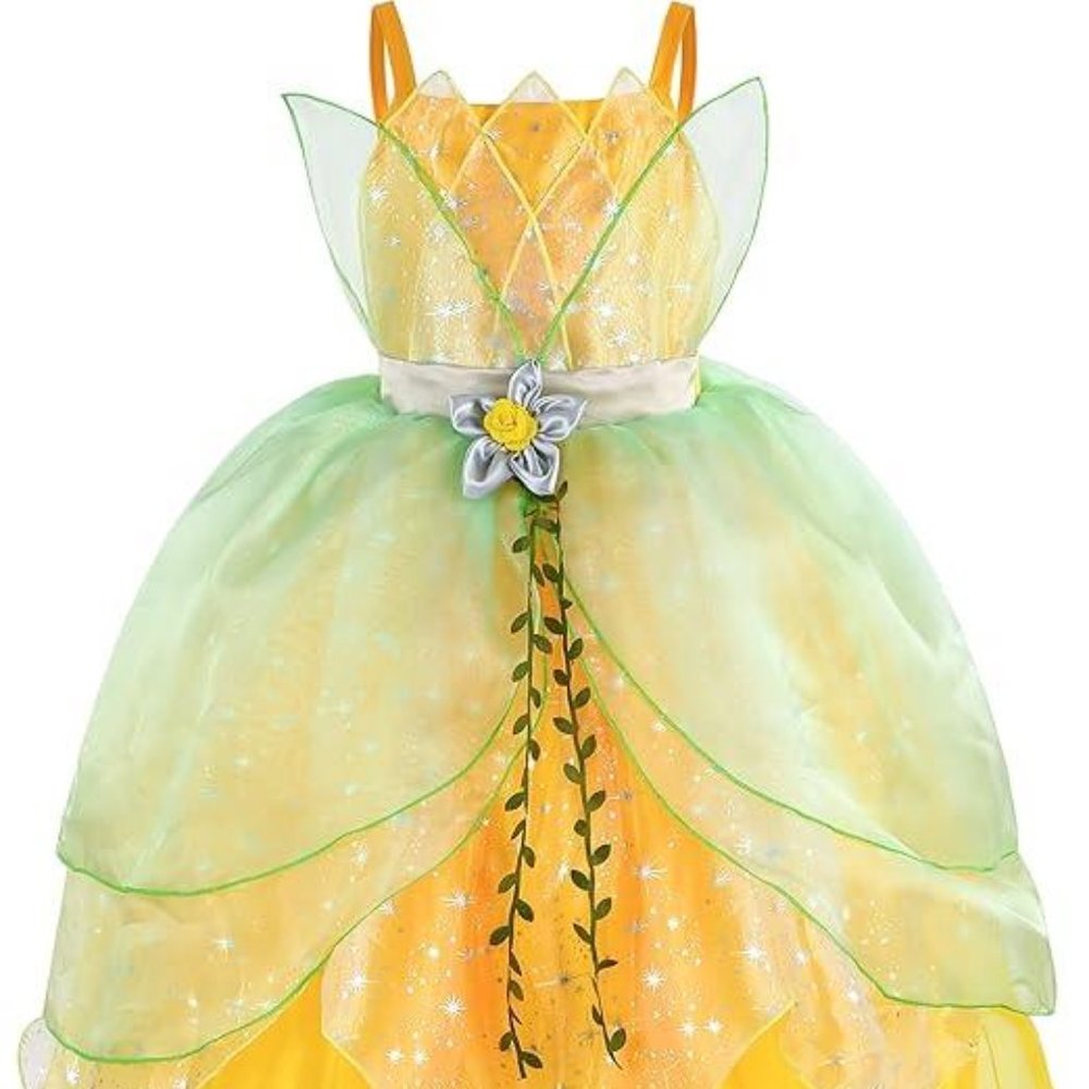 Princess Tiana Dress | Only 2  Avaliable 140-1, 150-2 Pls Grab Great Deal - Picture 2 of 5